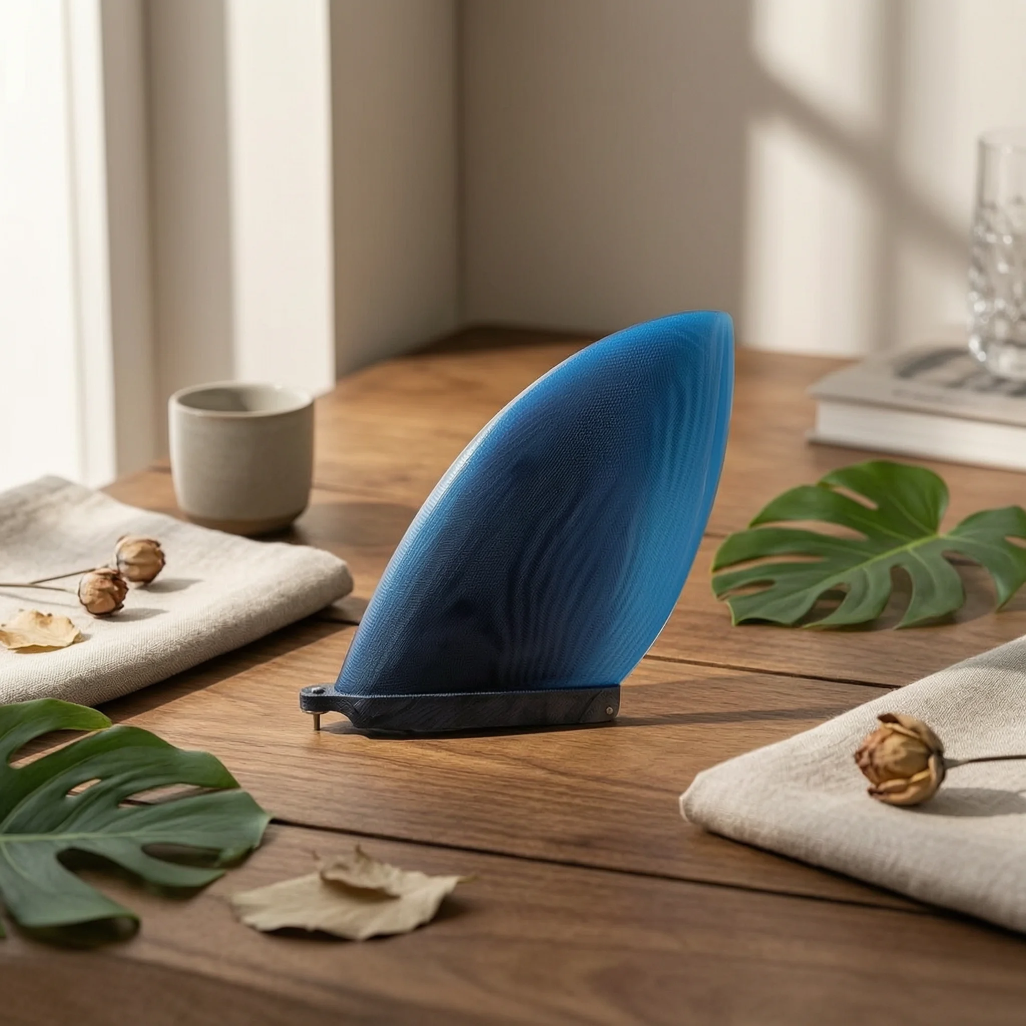 Wave Fin with Mounting Tab Fiberglass-Style Surfboard Fins with Single Tab Strong Long-Lasting for Surfers, Surfing, Ocean