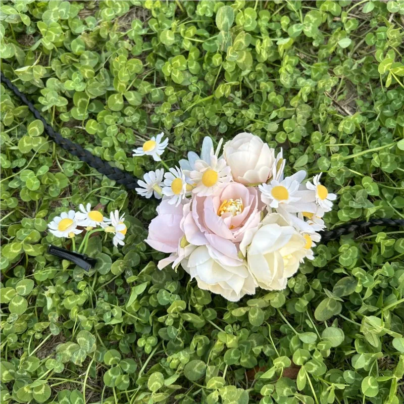 Hanbok tocado coreano, accesorios de ropa, diadema, conjunto completo, traje de pelo de flores para mujer, nueva foto