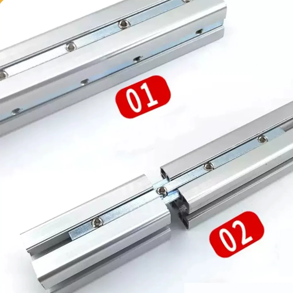 2/4Pc 304 SS Length 100/180mm European Standard Aluminum Profile One-word Connector 20-30-45 Series Aluminum Profile With Screws