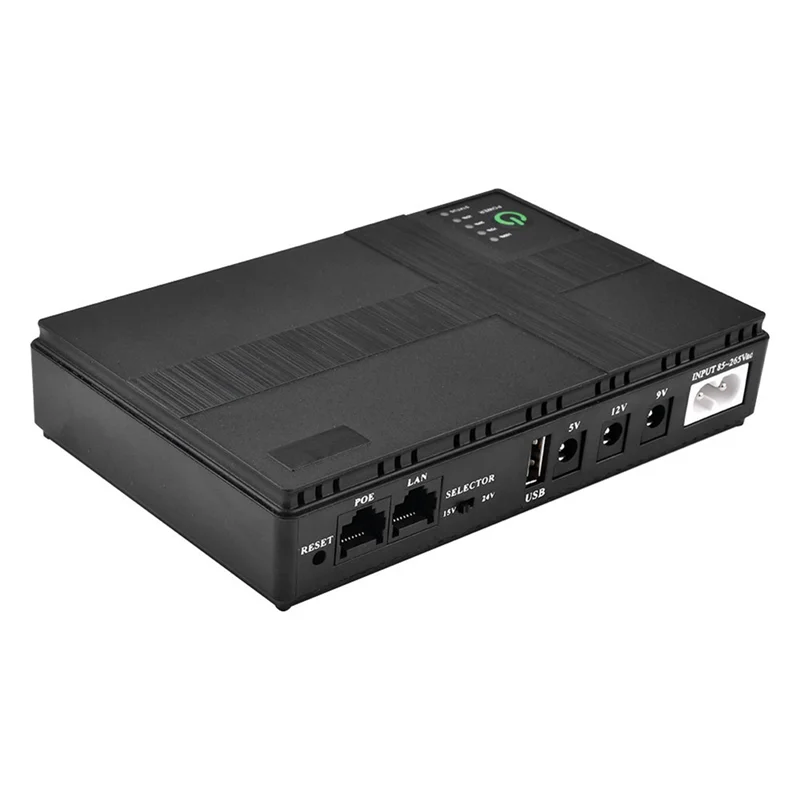 

BAAJ-AC85-265V DC1018P Маршрутизатор 5V9V12V Резервный источник бесперебойного питания 10400 мАч Зарядное устройство для сотового телефона ДБЖ постоянного тока Вилка европейского стандарта