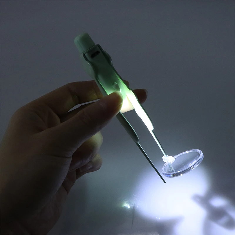 

Luminous Ear Spoon Ear Wax Removal Cleaning Tweezers Led Light Earpick Booger Clip Children Adults Ear Care Tools Kit Usbcharg