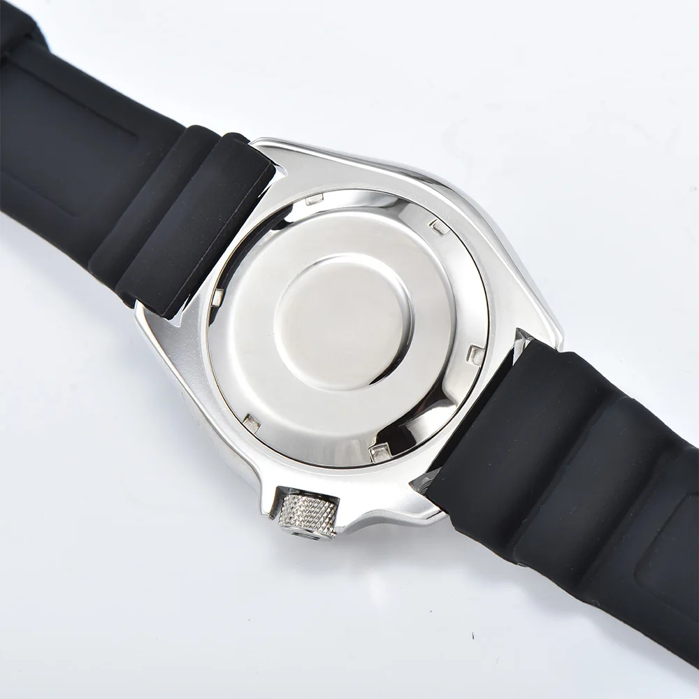 PARNSRPE 2025 Men's Watch Stainless Steel 40mm Sterile NH35 Automatic Movement Sapphire Glass Date Waterproof Bracelet