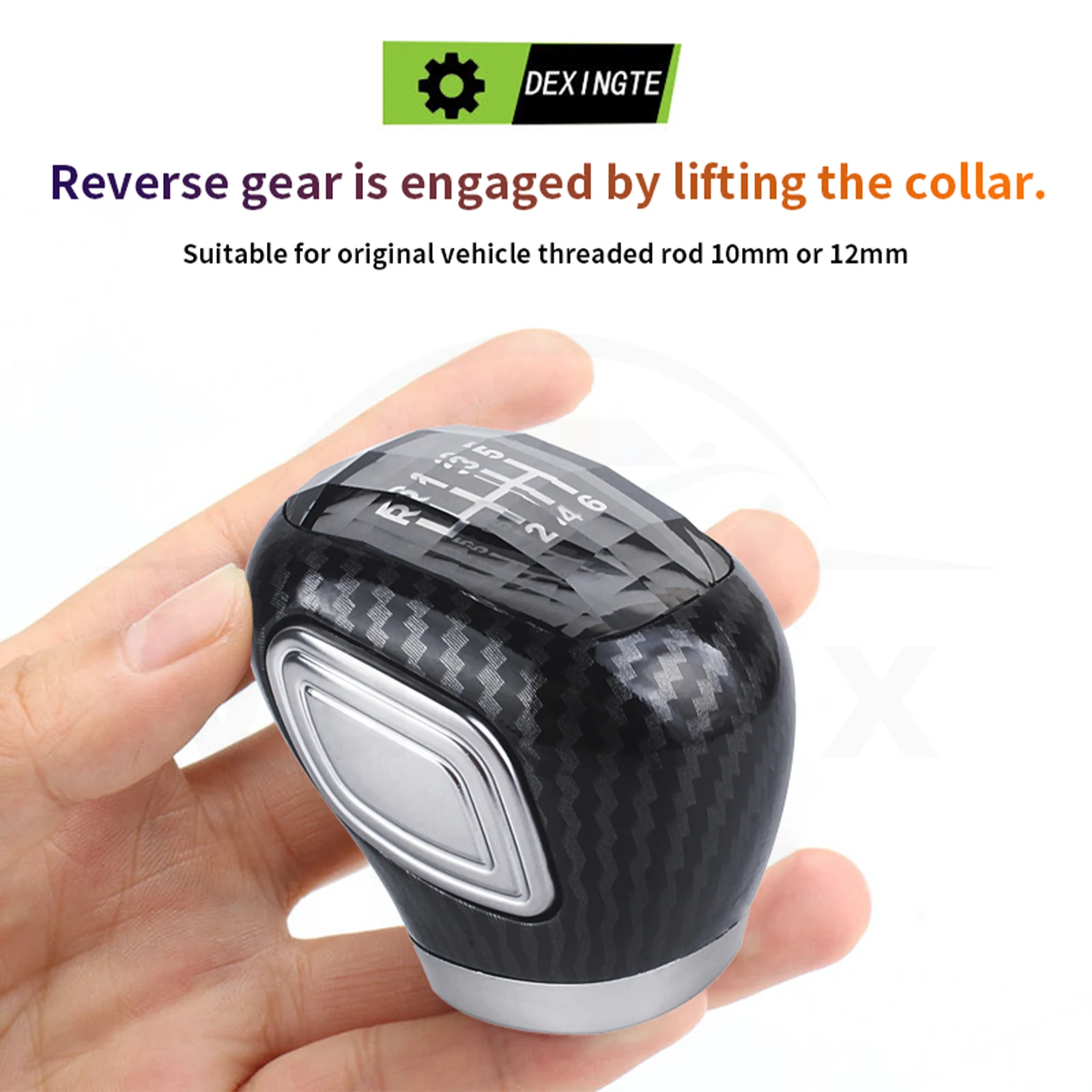 

Автомобильная коробка передач с ручной резьбой 8 мм и 10 мм, универсальная светодиодная хрустальная ручка переключения передач, головка стержня, головка коробки передач, автомобильные аксессуары