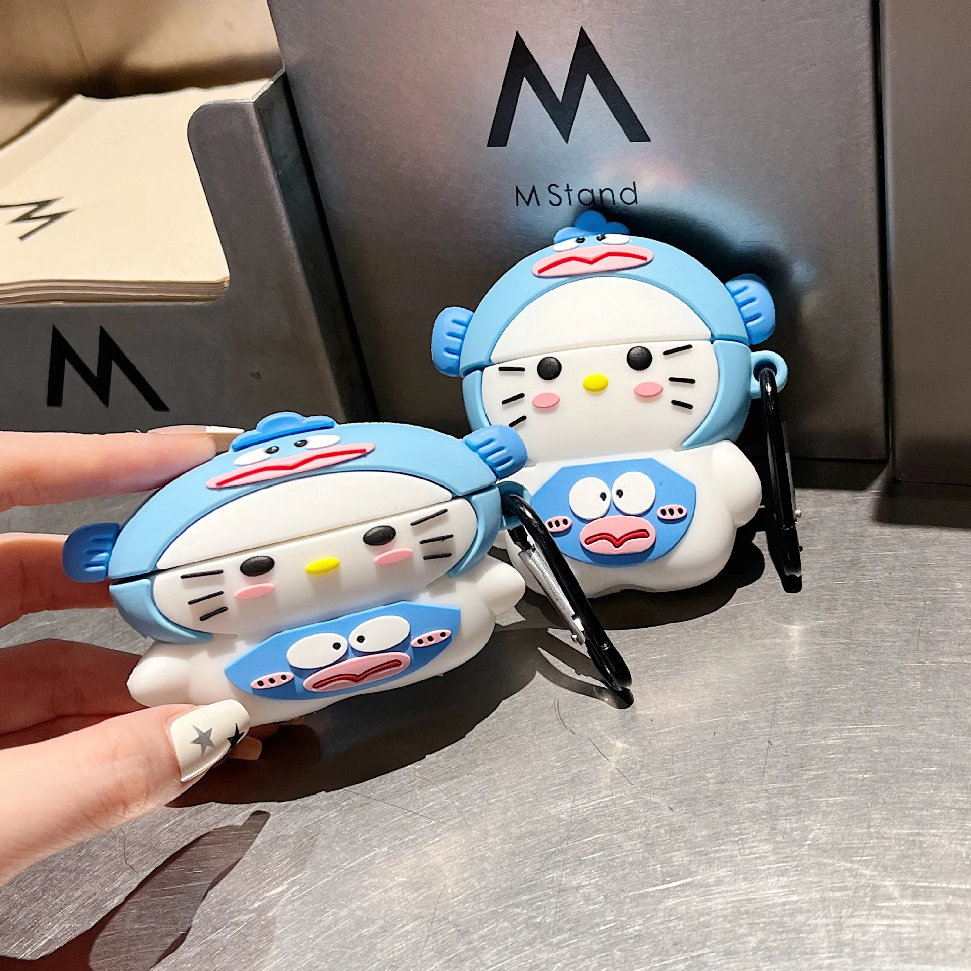 Hello Kitty For Airpods Case,3D Cartoon Fish Cat Case For Airpods Pro Case,Soft Silicone Earphone Anime Cover For Women/Boys