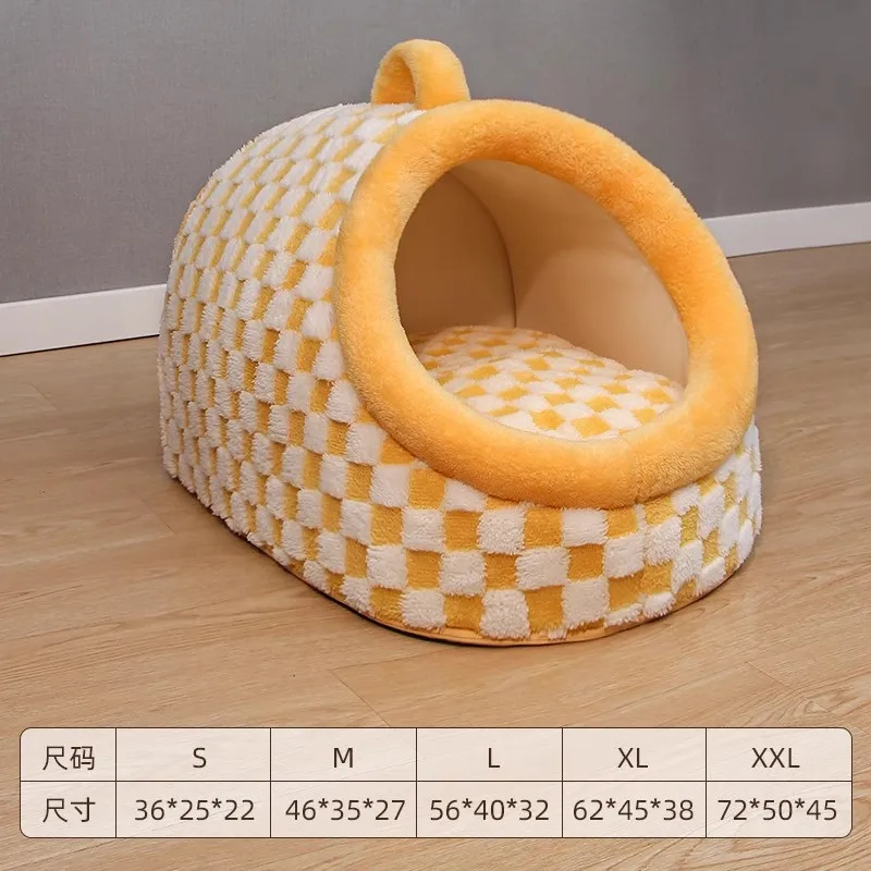 

Dog Nest Four Seasons Universal Cat and Dog Mat Semi Enclosed Pet Sleeping Mat Pet Cat Nest Supplies