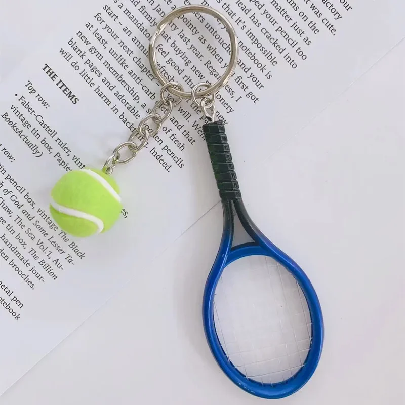 Creative Mini Tennis Racket Keychain Car Keychain Accessories  Mini Handbag Cute Keychain Fashion Keyring