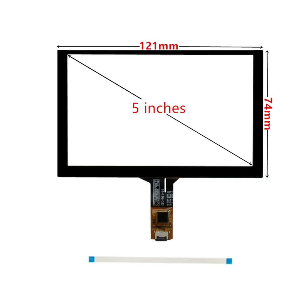 Digitalizador de pantalla táctil capacitiva Universal para navegación de coche, Panel Multimedia de cristal, 3,5/4,3/5/6, 5/7/8/9 pulgadas