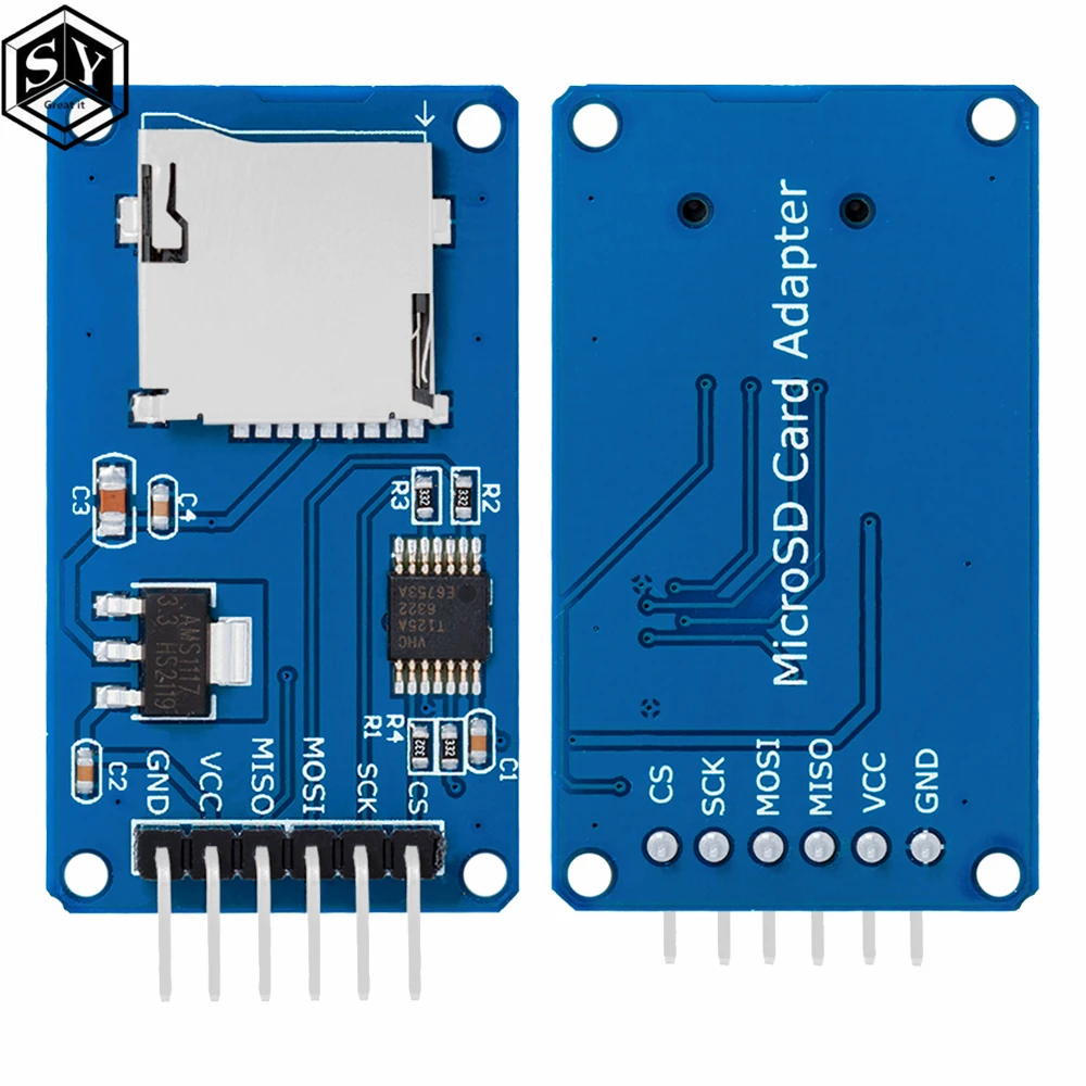 1 قطعة/5 قطعة لبطاقة Micro SD وحدة قارئ بطاقات TF صغيرة واجهات SPI مع رقاقة تحويل المستوى لاردوينو #1