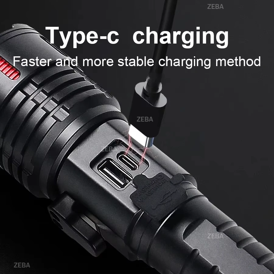 Super Bright White Laser Torch 800W High Power Flashlight Rechargeable Waterproof Hand Light Magnetic With Tail Knife Lantern