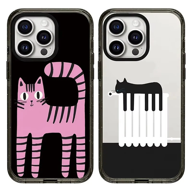 

Piano Cat 2.0 Acrylic Black Border iPhone 12 13 14 15 16 Pro Max Case - Protective iPhone Case with MagSafe