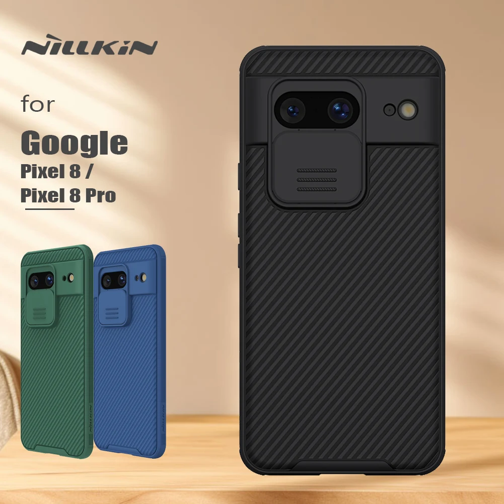 for Google pixel 8 Pro / 8 5G Nillkin Case lens CamShield Hard PC Frosted Full 360 Camera Protection Back Cover Protective Cases