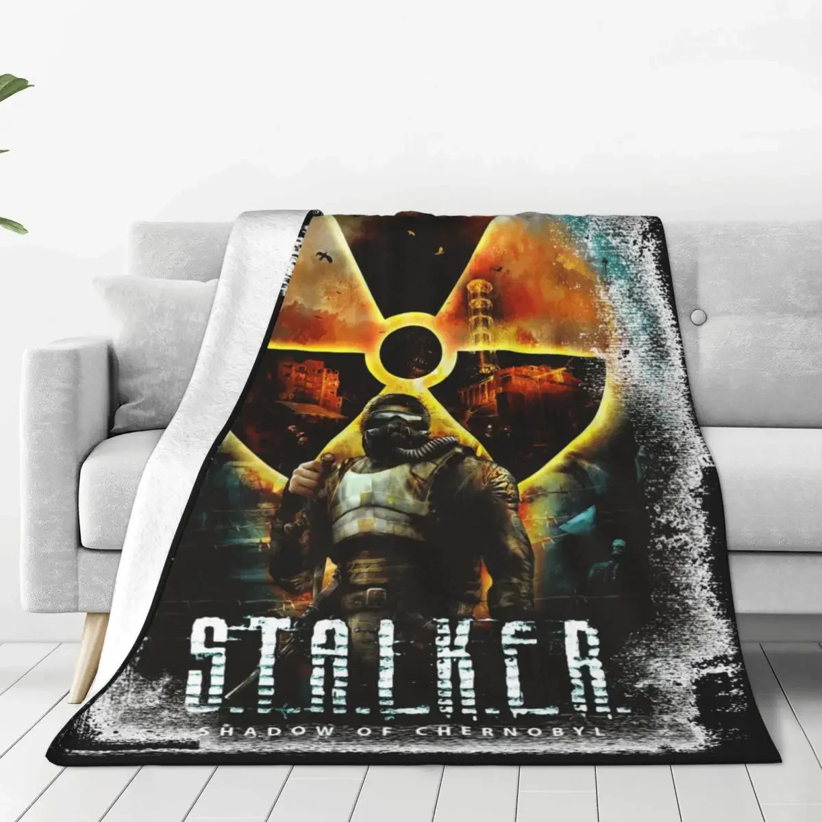 Stalker Shadow Of Chernobyl Flannel Throw Blankets Blankets for Bed Bedroom Warm Quilt