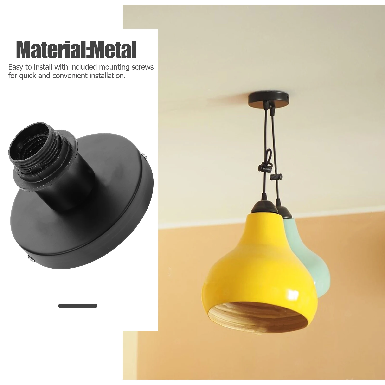 

Ceiling Lamp Holder Accessories Replacement Socket Screw Light Bulb Adapter Fixture