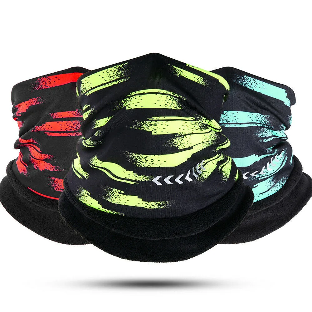 

Winter Fleece Neck Gaiter Warm Scarf Windproof Reflective Cold Weather Face Mask for Outdoor Sports