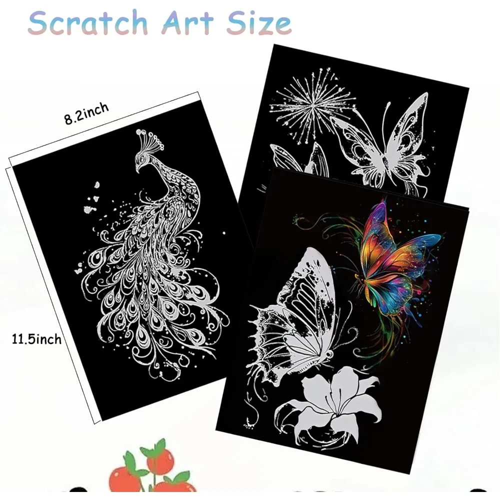 아트지, 11.2 x 8.2인치 8장, 무지개 예술 및 공예 선물