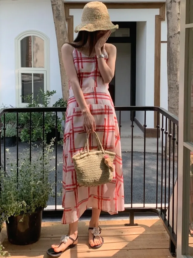 Шикарный жилет в клетку с v-образным вырезом в стиле ретро, жилет для похудения Dr Svel, женская модная летняя юбка 202, Sle Dr