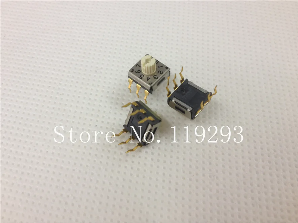 [BELLA] potentiometer-SGAMIE.C Japan 1248C rotary coding switch 0-9/10 bit DIP 7 * 7 positive yards RDS610--20pcs/lot