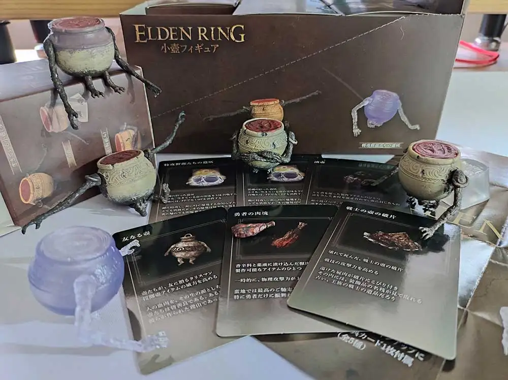 

Японская натуральная масштабная модель Gacha Eldens Ring Game Периферийные устройства Brave Meat Chunks A Living Little Pot Фигурки Игрушки