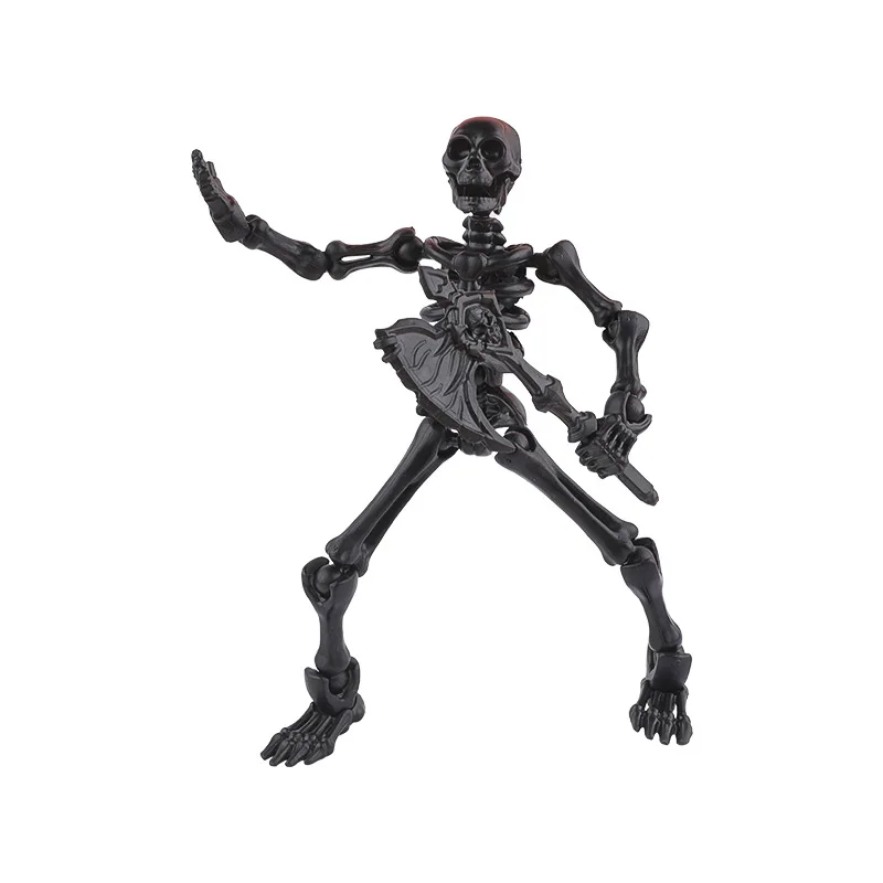 3 pezzi assembabili scheletro action figure cornice a forma umana bambini educativi blocchi di costruzione fai da te giocattolo regalo di Halloween figurine