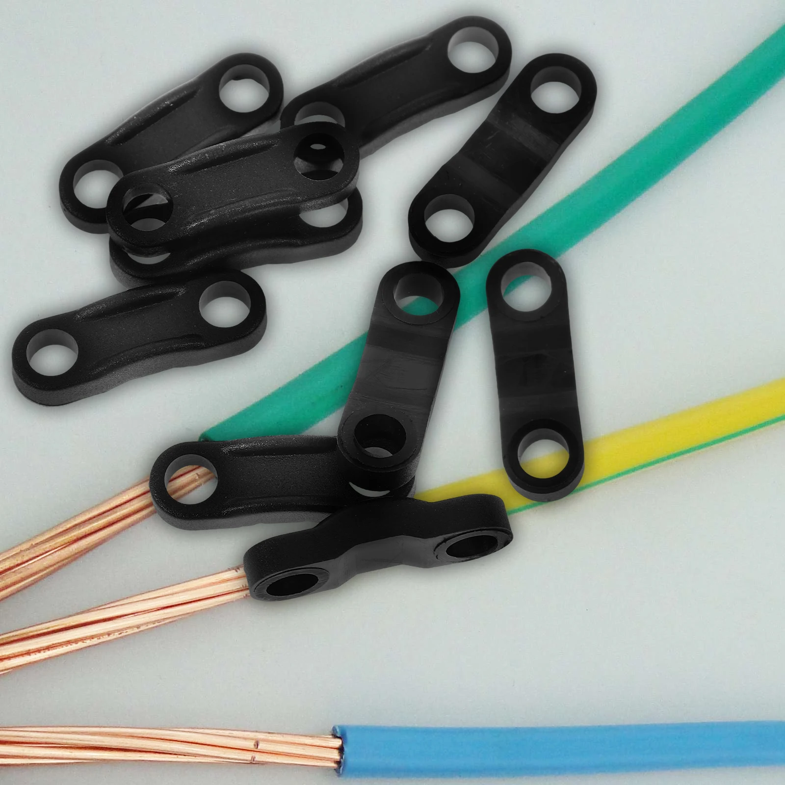 

10pcs Baggage Door Catches Crimping Board Plastic Cable Clips Small Wire Connecting Fixing Electric Cord ganizer Clamps