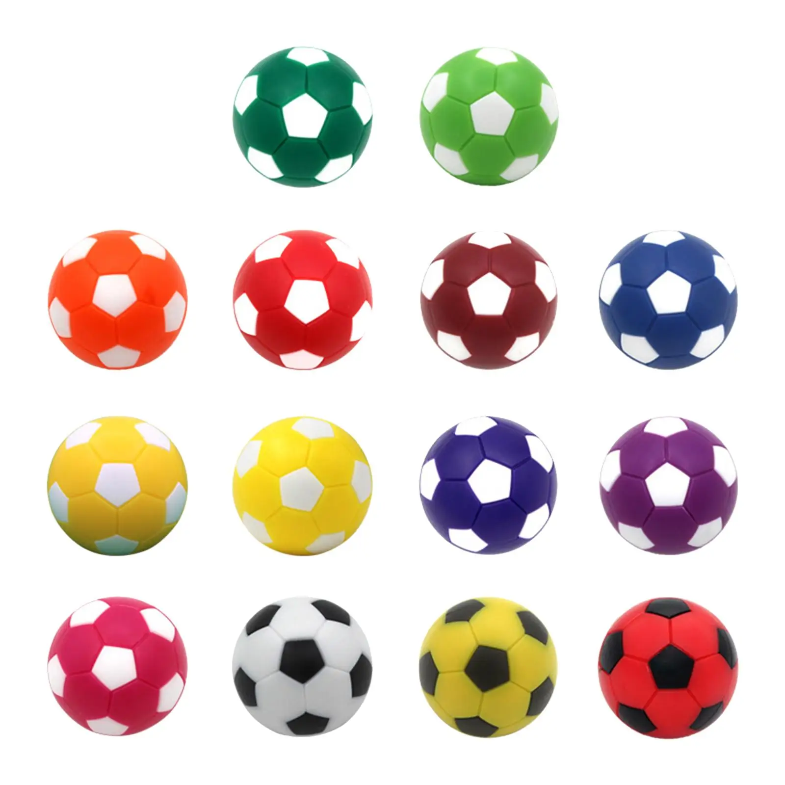 14x Foosball Table Balls 36 mm 14 Colors for Kids Adults Official Table Soccer