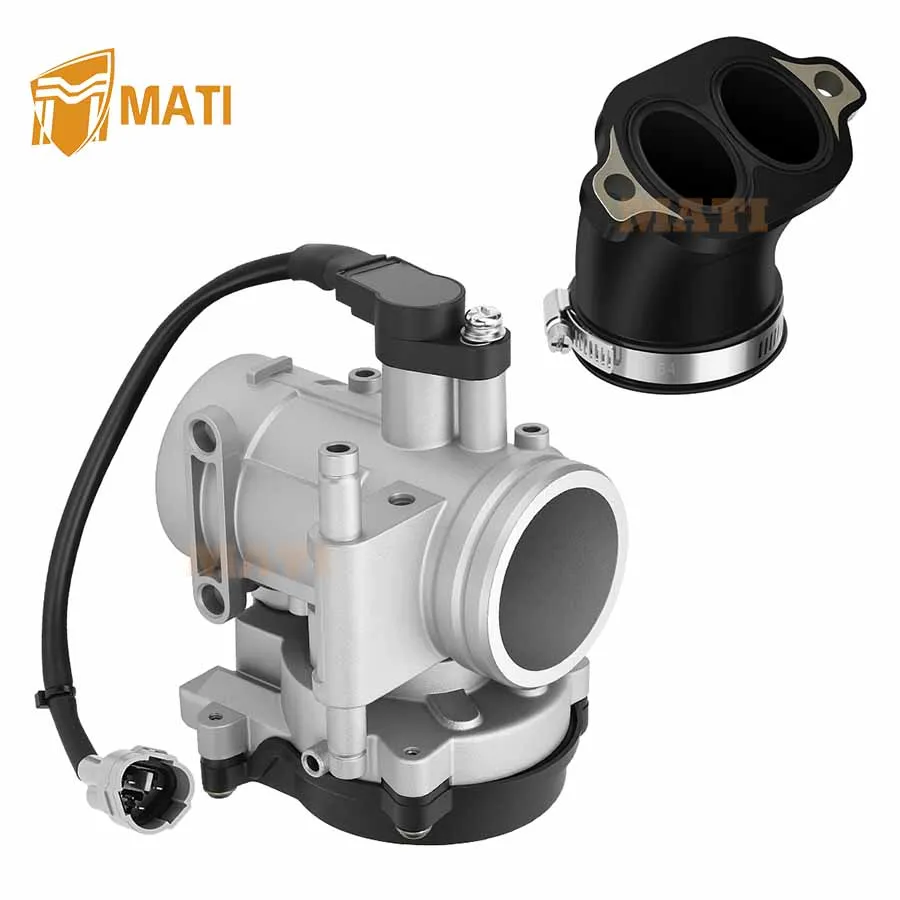M MATI Throttle Body & Intake Manifold Adapter Boot  For Polaris Ranger 700 6x6 Crew XP 2006-2009