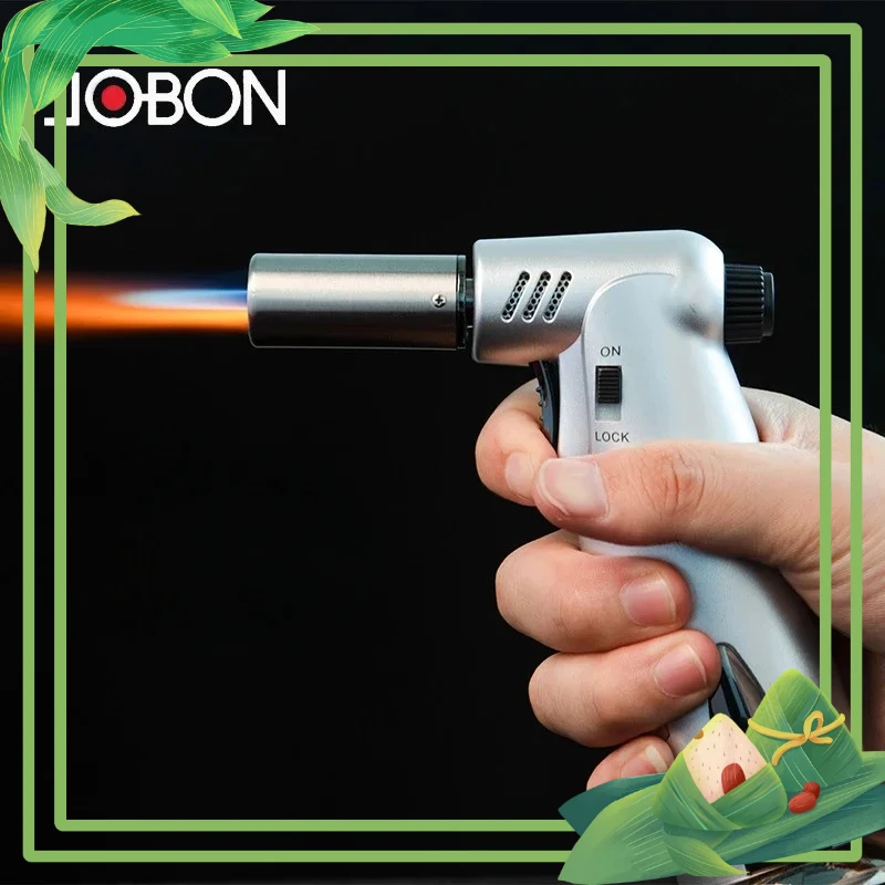 

Газовая зажигалка JOBON, ветрозащитная газовая зажигалка для барбекю, кухонная газовая горелка, турбо-зажигалка, большая емкость, аэрограф, ювелирные изделия, сварка металла, домашние инструменты