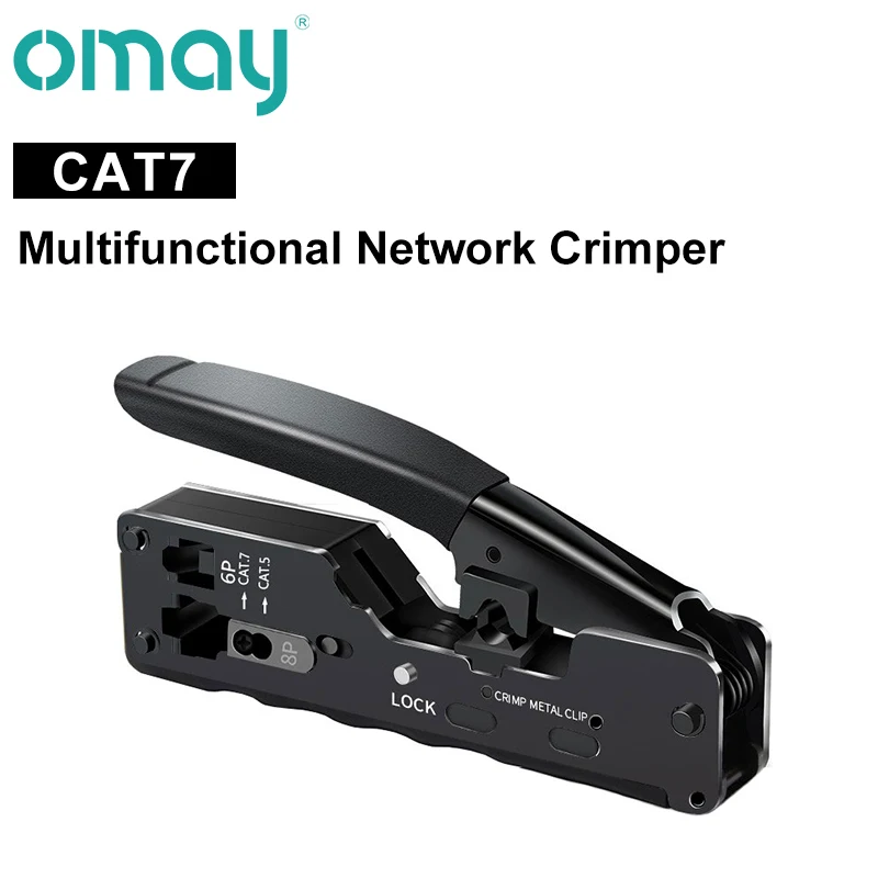 RJ45 CAT7 Crimping Tools Pliers Network Cat6 Cat5 Cable Crimper Wire Stripper Cutter Ethernet Clip Tongs RJ11/12 8P/6P