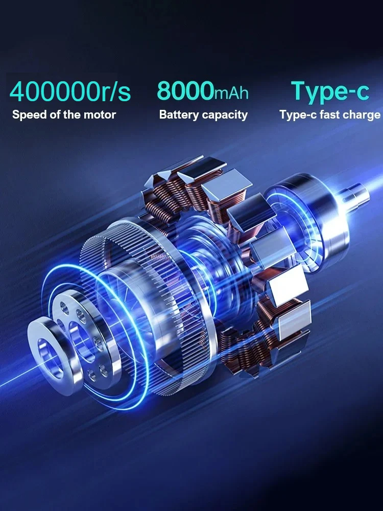 800000 دورة في الدقيقة جديد X9 توربو مروحة ترقية قابلة للشحن منفاخ فرش منفاخ الهواء توربو مروحة نفاثة المحمولة منفاخ الغبار مجفف كهربائي #6