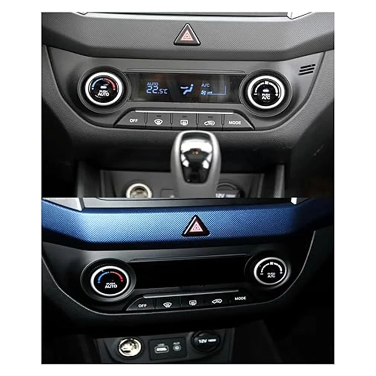 Kit de montaje de Panel de aire acondicionado automático con interruptor de CA de Control de calentador para Hyundai IX25 Creta 97250-C9210 97250-C9600