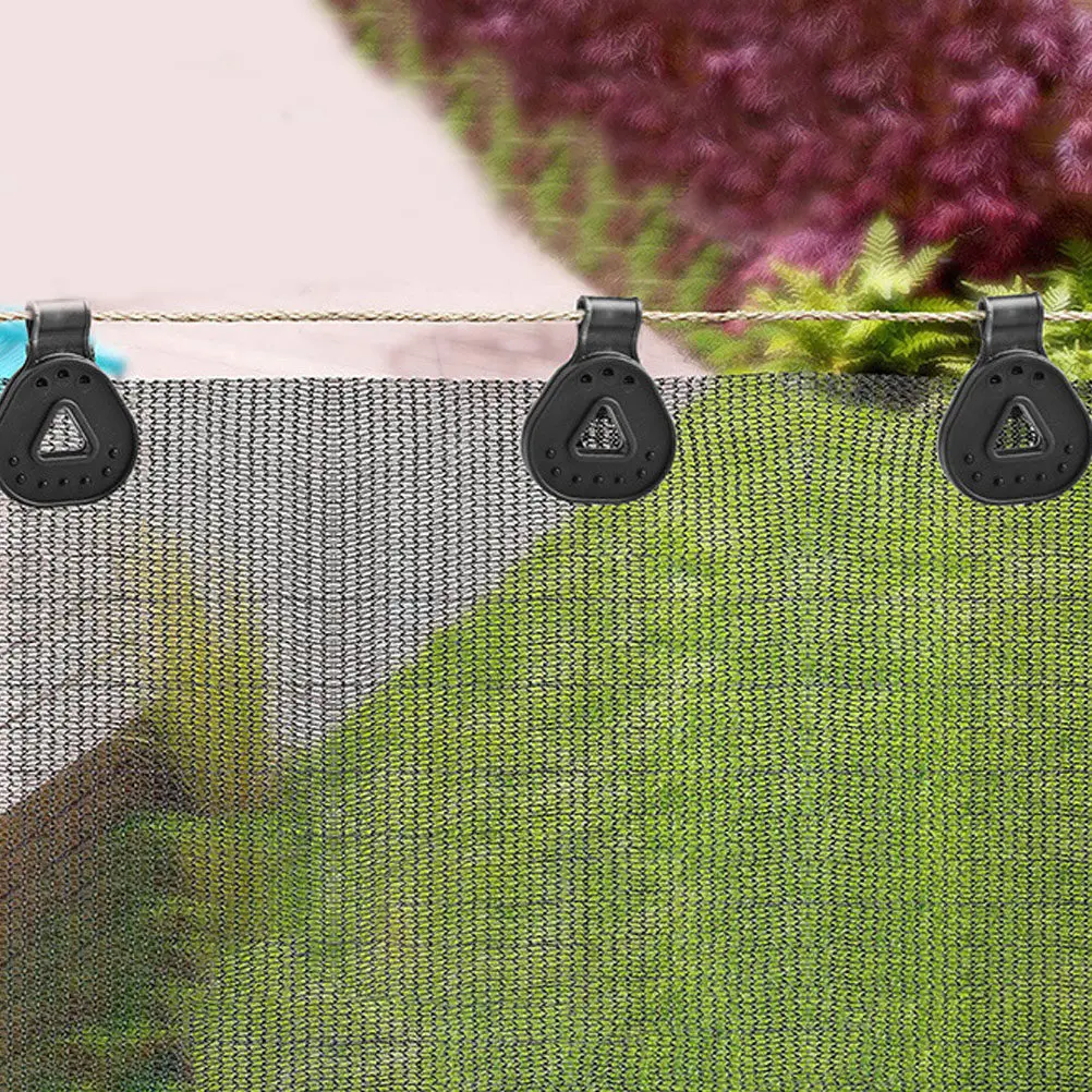 

10 шт. крепежных зажимов для затеняющей сетки, сверхпрочные черные зажимы для теплиц, садовых палаток, навесов, солнцезащитных тентов, тканевых конструкций, сельскохозяйственных нужд