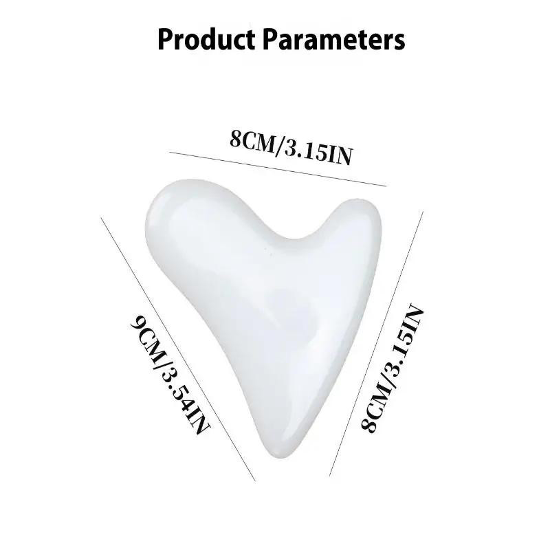 (YY)1Pc 2025 High Silicon Glass Gua Sha Scraper Facial Massager Tool Guasha Massage Board Face Lift Slim Scraper Scraping Plate