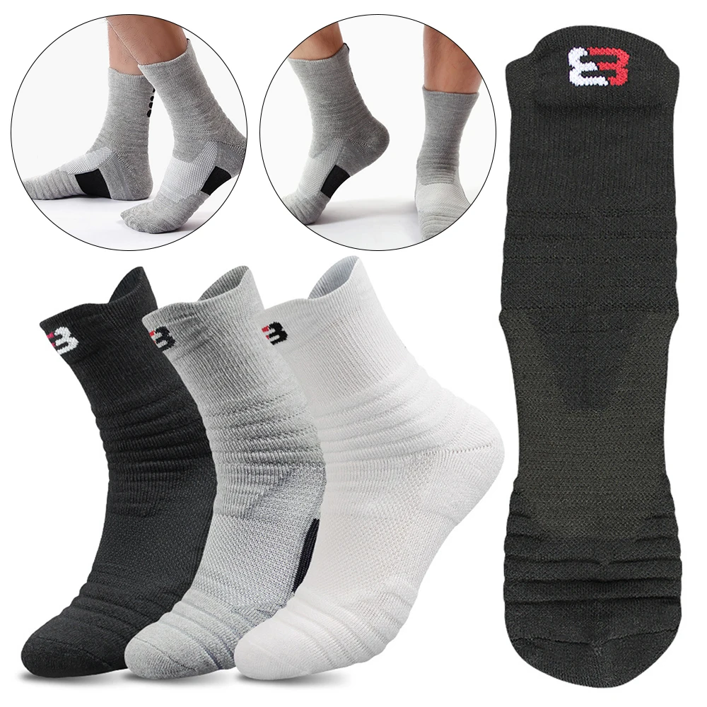 

Short Long Tube Sports Socks Breathable Thickened Soccer Basketball Elastic Socks Sweat Absorption Anti-skid Cycling Sock