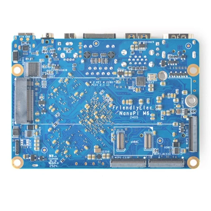 لوحة تطوير NanoPi M6 RK3588S مع ماكس 32G RAM LPDDR5 SSD WIFI EMMC توسيع جيجابت إيثرنت Debian Ubuntu مفتوح المصدر