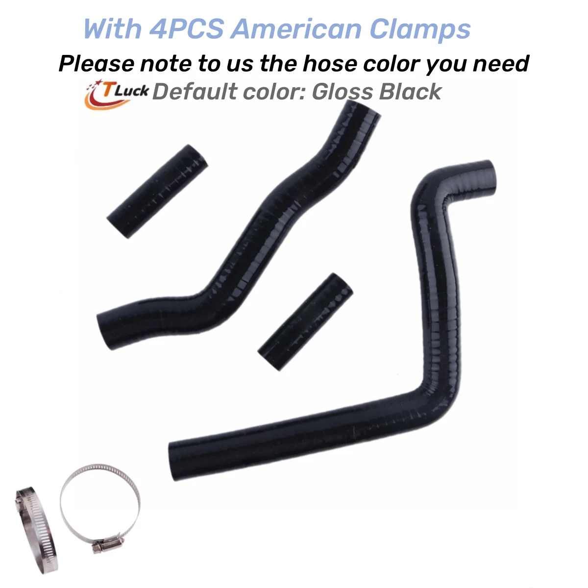 4PCS For KAWASAKI KX250 KX 250 2004-2007 2005 2006 Silicone Radiator Water Coolant Tube Pipe Hose Kit High Quality