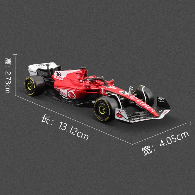 1:43 Bburago Ferrari SF23 F1 Sf-23 نموذج سيارة إصدار لاس فيغاس # 16 # 55 لعبة دييكاست المصغرة المصغرة للأطفال هدية عيد الميلاد