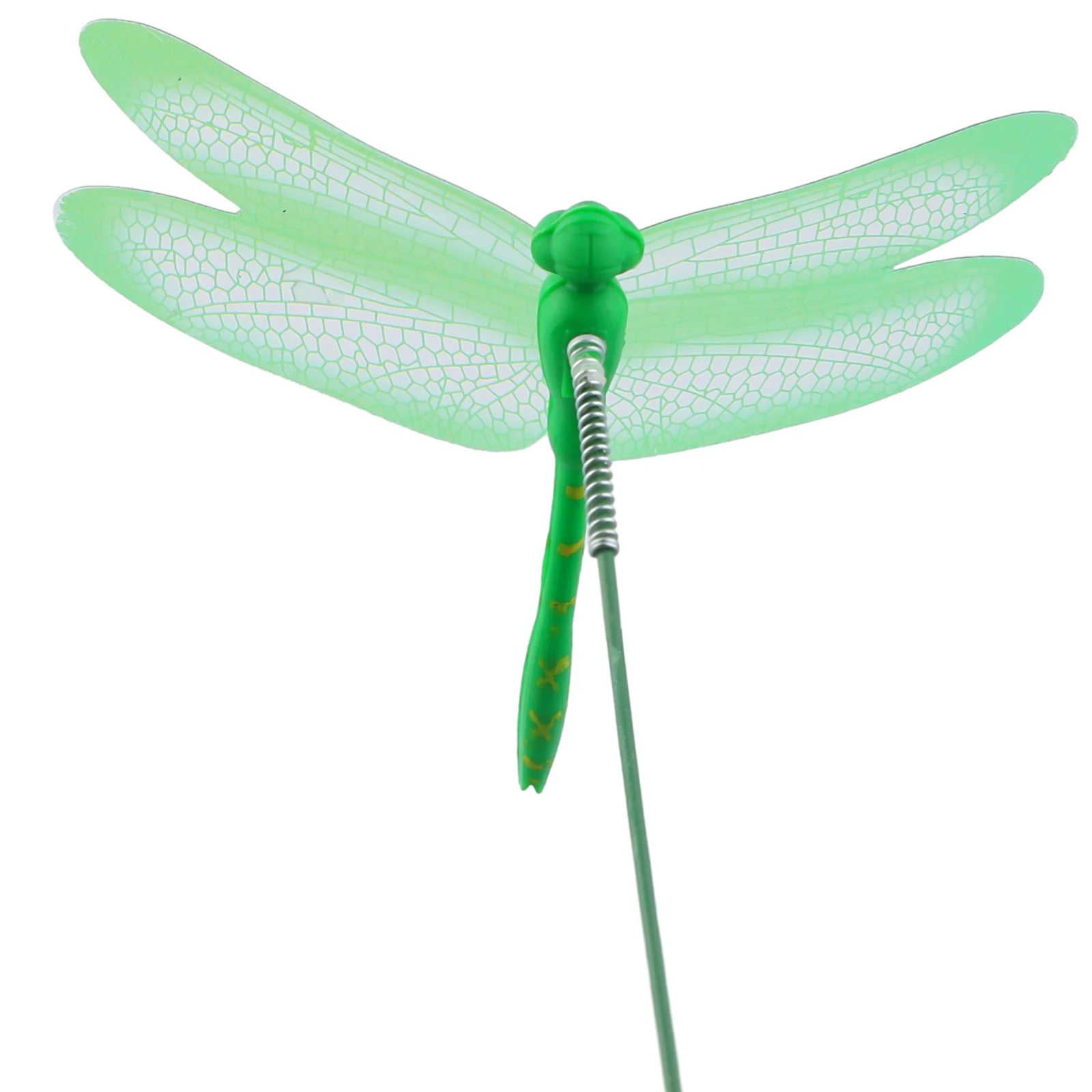 10PCS PVC Dragonfly Stakes for Outdoor Garden Flower Beds Patio Pots Casement Boxes and Indoor Vase Arrangements