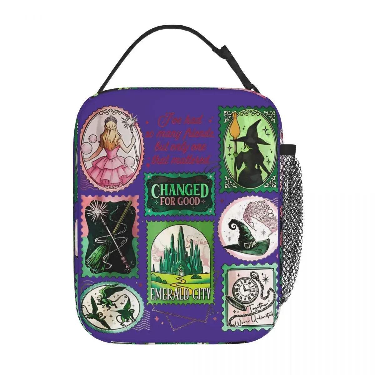 Wicked Stamp Collection Changed Insulated Lunch Bags Cooler Bag  Lunch Container Leakproof Lunch Box Tote Girl Boy Work Picnic