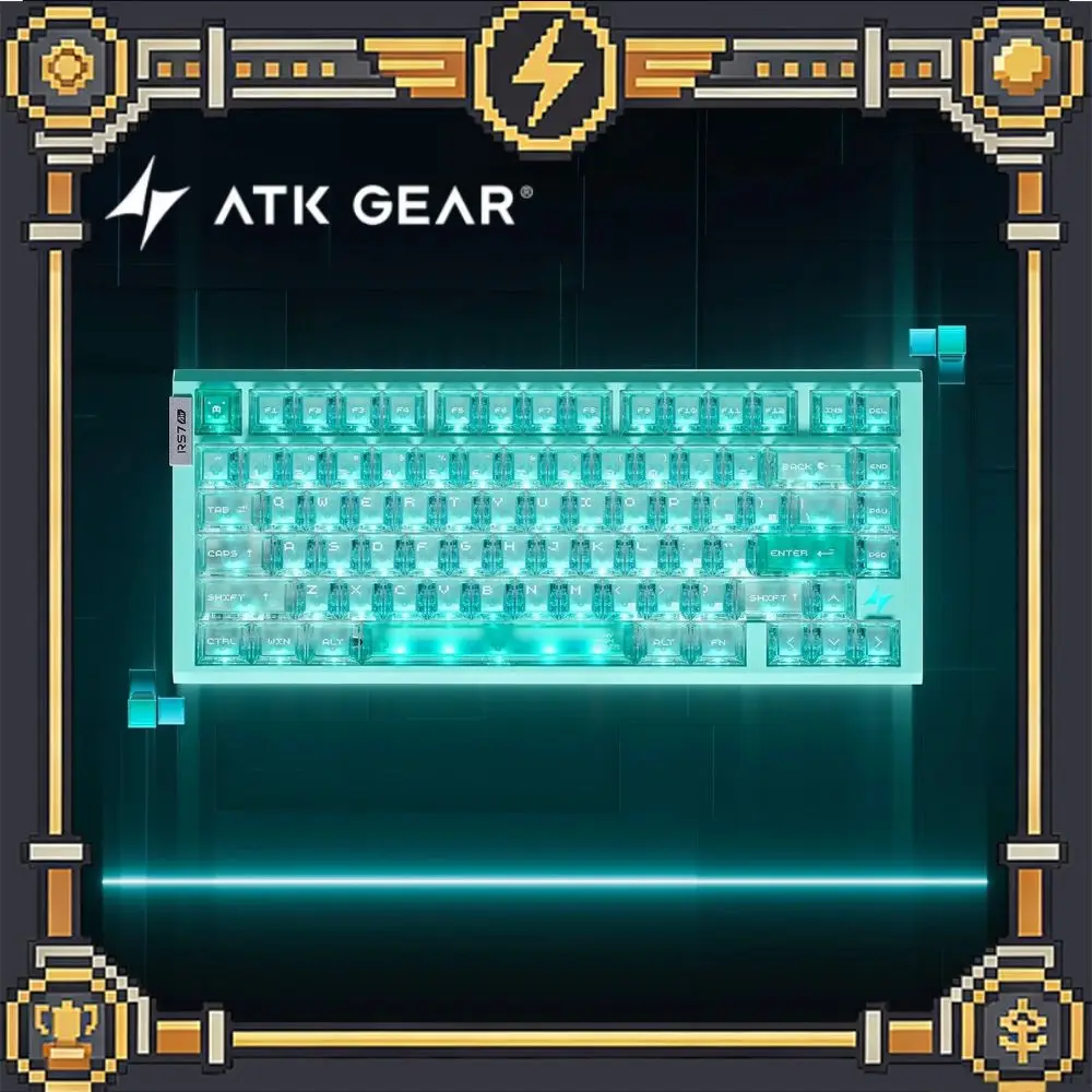 

ATK RS7 Air Magnetic Switch E-sports Keyboard Wired Mechanical Keyboard 81Keys 8KHz RT0.001 Gasket PC Gamer Accessories Gifts