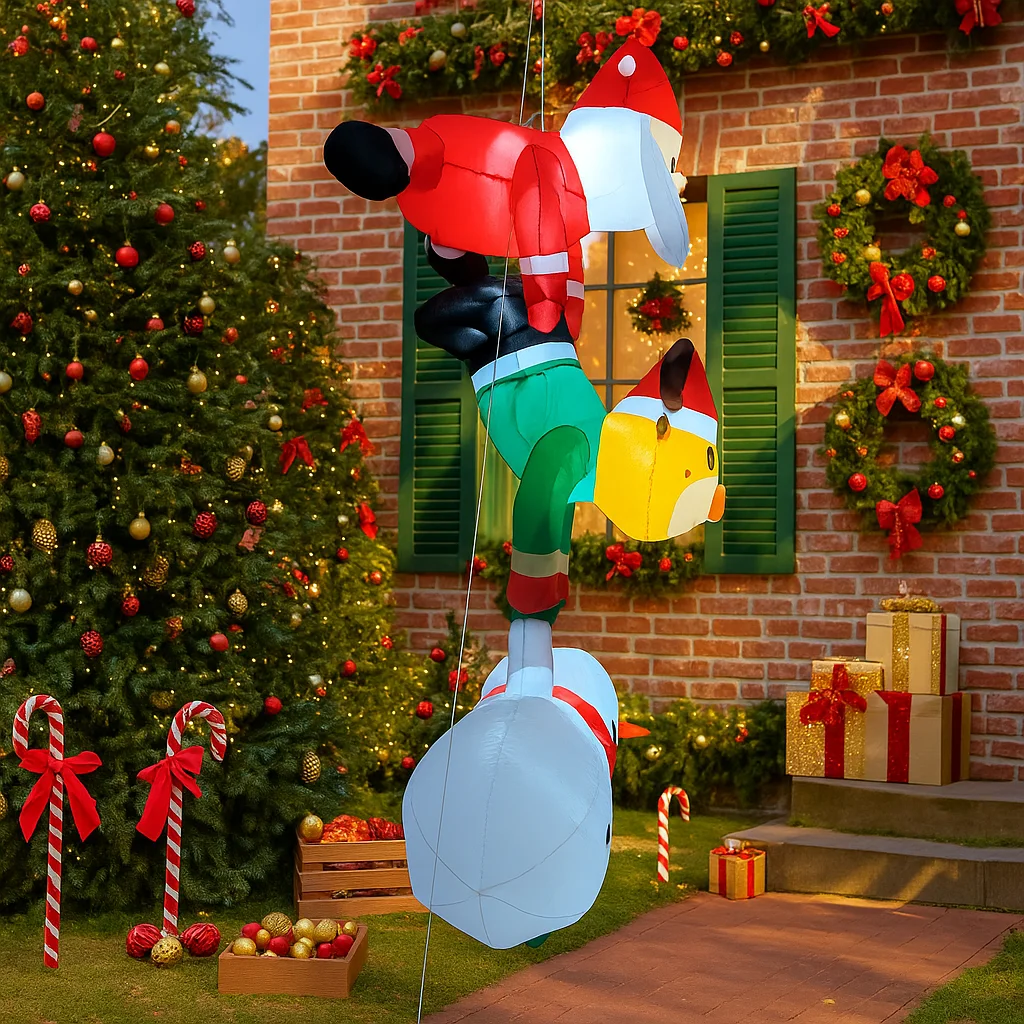 7.8FT impilato Babbo Natale re - Christmas Lights Outdoor recensione e prezzo