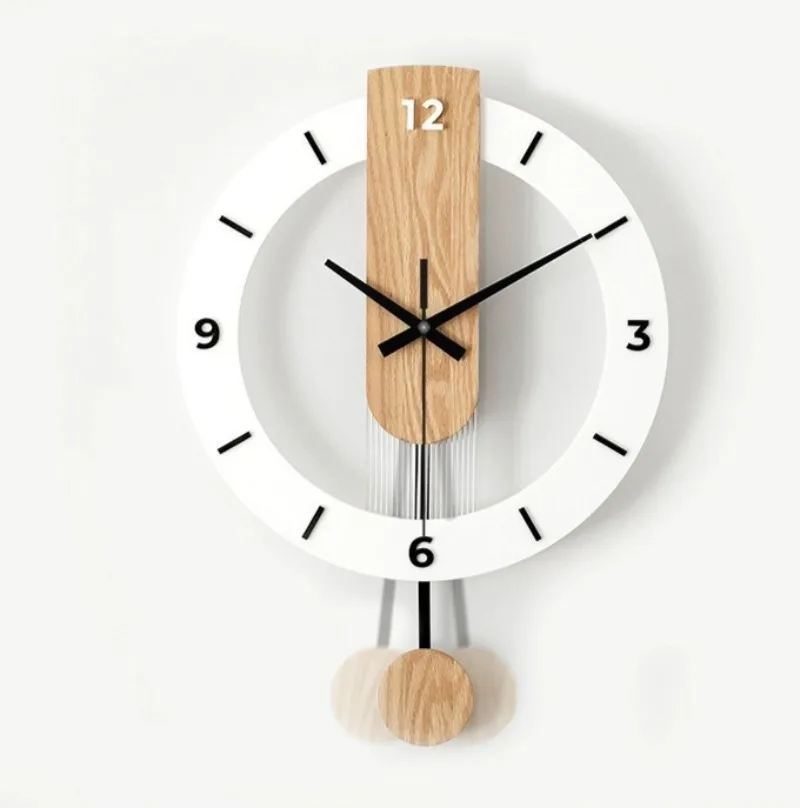 Modern Wall Clocks Luxury Walls Clocks Creative Silent Bedroom Walls Clock Living Room Wall Decoration Swinging Wall Clock