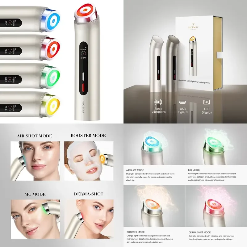 New Era Professional Micro Current Electric Vibration Light Emitting Diode Firming Lifting