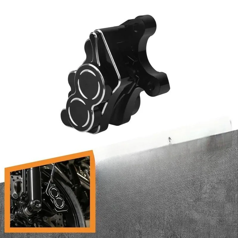 Motorcycle wheel accessory left aluminum front brake caliper