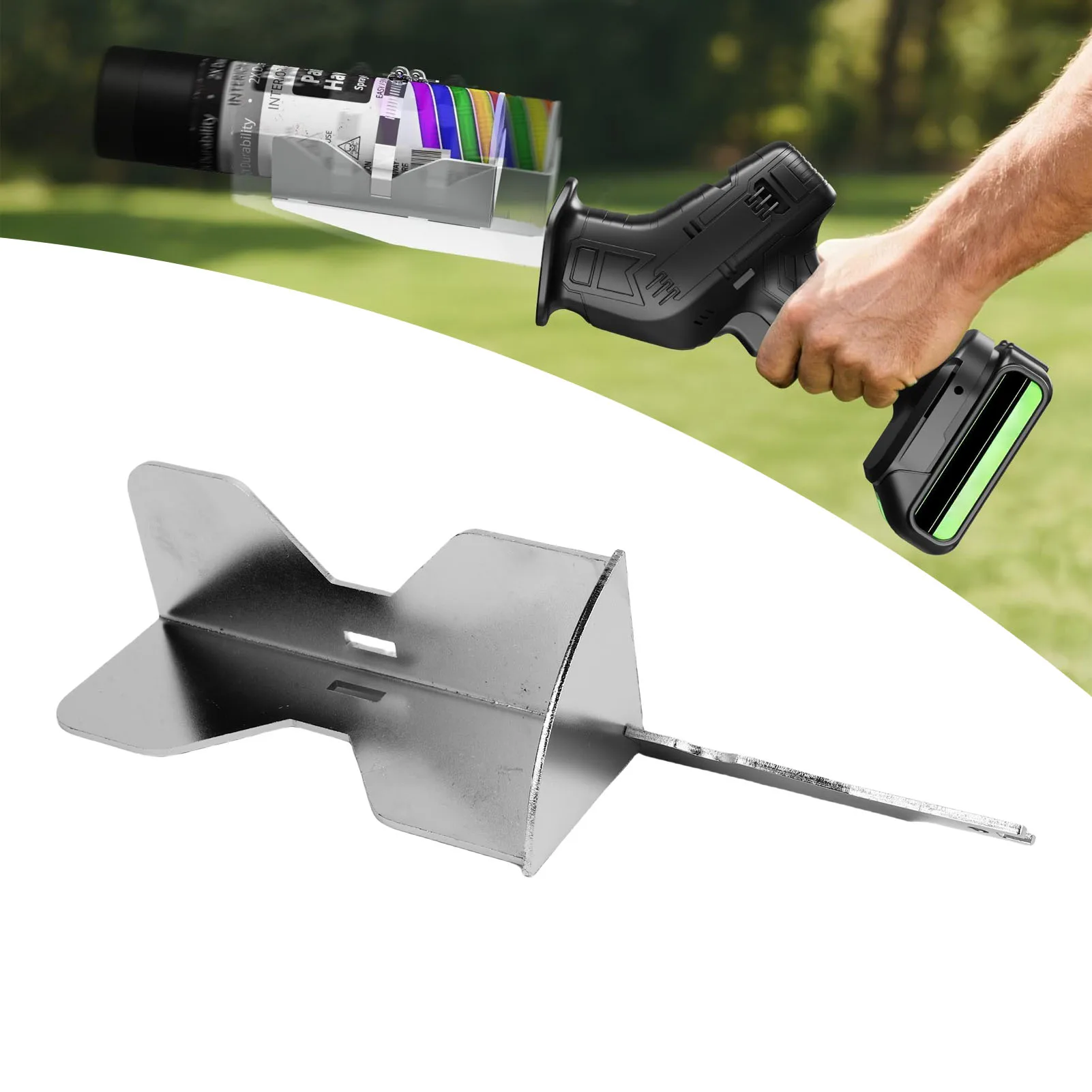 

Spray Paint Can Shaker Stainless Steel Spray Can Paint Shaker Mixer Attachment for Reciprocating Saw