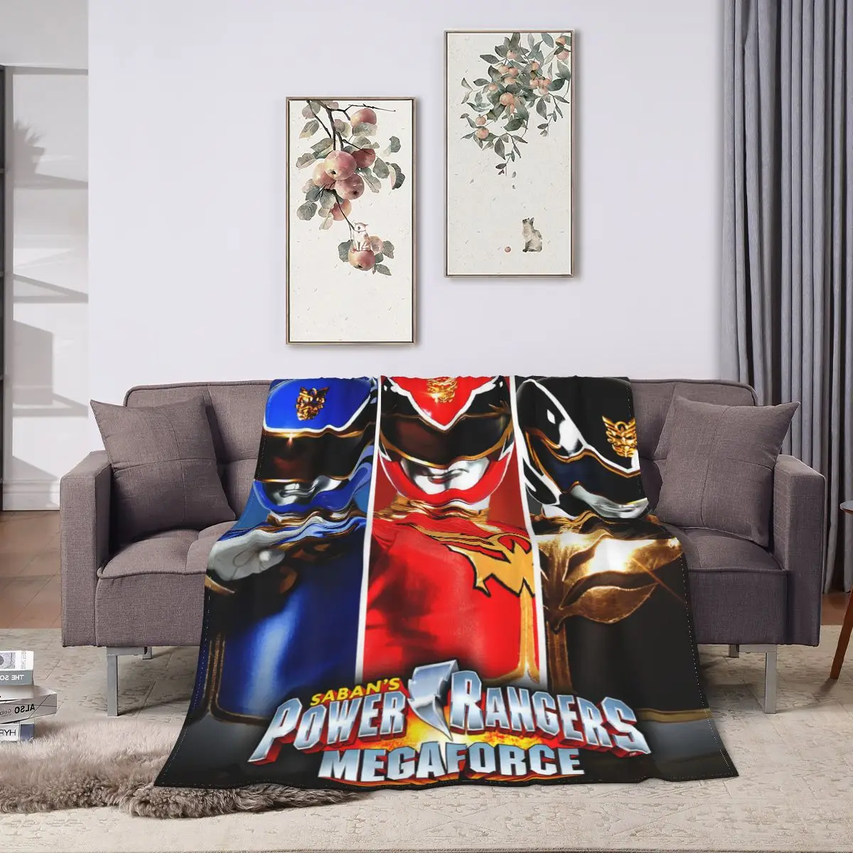 Mighty Morphin Power Ranger Blankets Fleece Lightweight Sofa Throw Blankets For Couch Bedding Travel Throws Bedspread Quilt