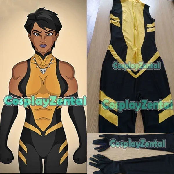 

CosplayMari Jiwe McCabe Vixen Cosplay Costume Costumed Halloween Cosplay Spandex Zentai Suit Jumpsuit