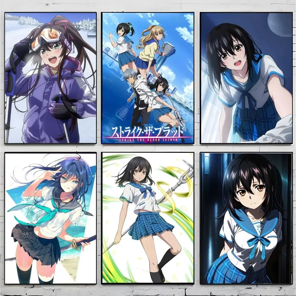 vampire harem fantasy anime S-Strike The Blood Poster Top-tier Indoor Bar Decor Art & Household Decoration Presents