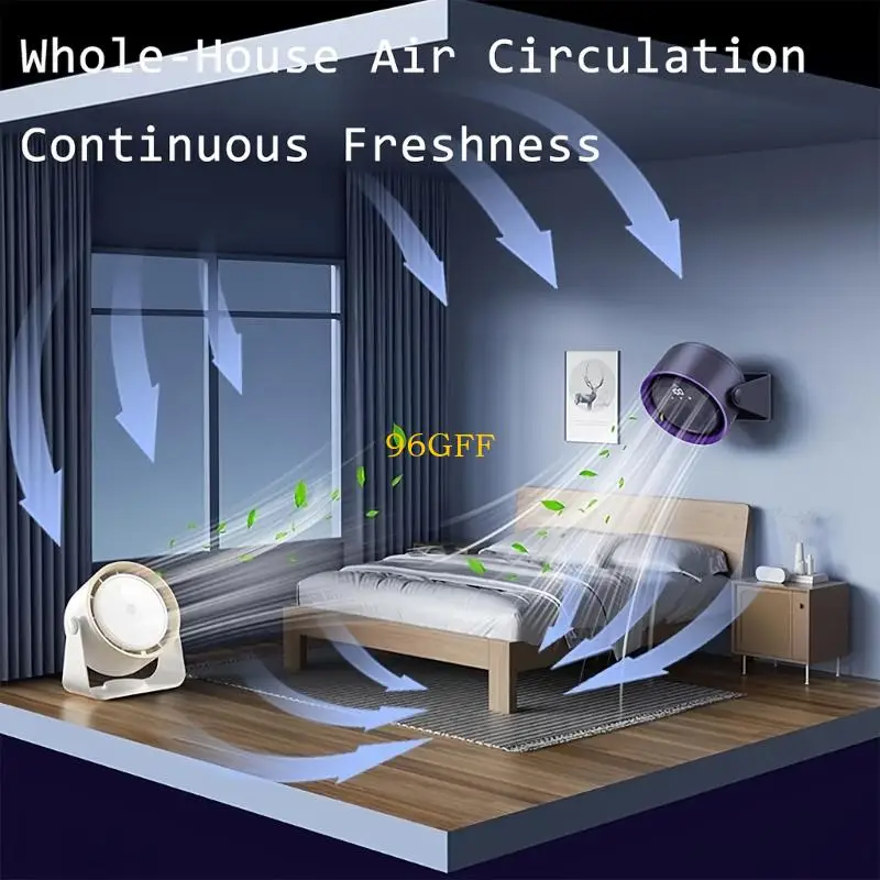 

96GF 6 -дюймовый стол вентилятор маленький спальня с 5 -скоростном перезаряжаемым устройством для воздушного охлаждения текстура