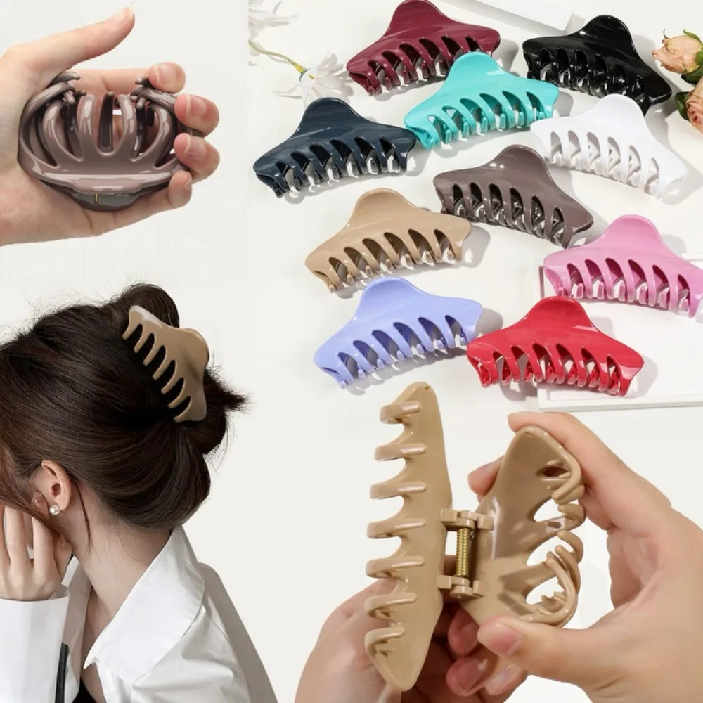 1/4PCS New Cloud Silikon-Klauenklammer, supersicherer Kopfschutz, Bananenklammer, weicher, flexibler Kieferklammer für Damen-Haar-Accessoire – Detail 3