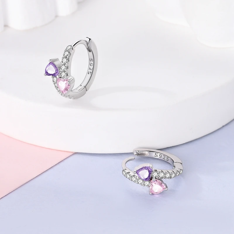 New 925 Sterling Silver Sparkling Zircon Four-Leaf clover Women Earrings Brilliant Wedding Engagement Star Earrings Jewelry Gift image 25